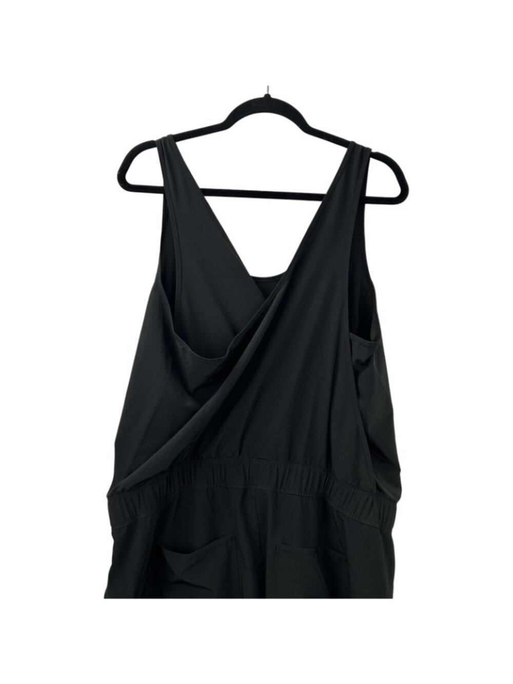 Patagonia Fleetwith Romper Jumpsuit Women’s XL Black Sleeveless Pockets Hiking - Picture 13 of 16